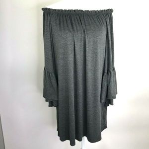 Pixi & Ivy Women's S Tunic Dress Gray Jersey